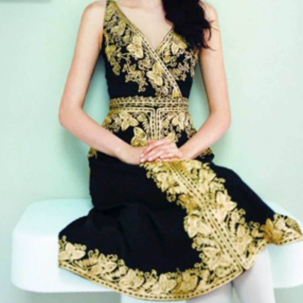 Rare Vintage Like New Anthropologie Dress 0 XS